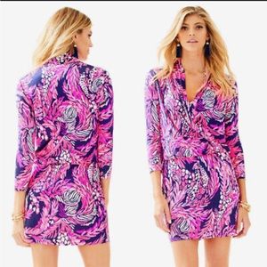EUC Lilly Pulitzer Felizia silk dress Medium